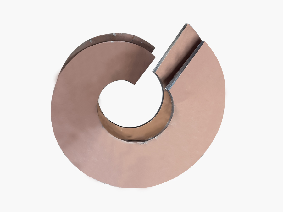 耐磨钢分段等厚螺旋叶片